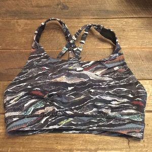 Lululemon Energy Bra Size 6 Multicolor